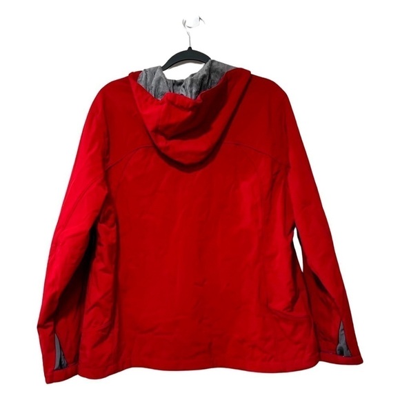 FREE COUNTRY Women's Red Hooded Zip up Jacket Sz XL - Picture 3 of 9